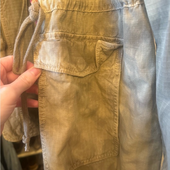 Free people embroidered green jacket size 8 - Picture 5 of 8